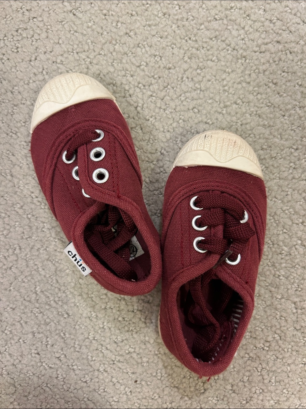 Chus Canvas Sneakers in Maroon